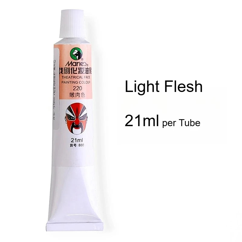 Marie's Opera Drama Oil Paint Facial Makeup Cosmetic Materials Waterproof Suitable for Dance Party Makeup Body Painting