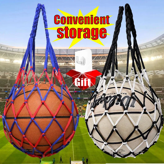 Sports Ball Holder Net Bag, Durable Nylon Carry Storage for Basketball Soccer Football Volleyball Baseball,Exercise Ball Carrier