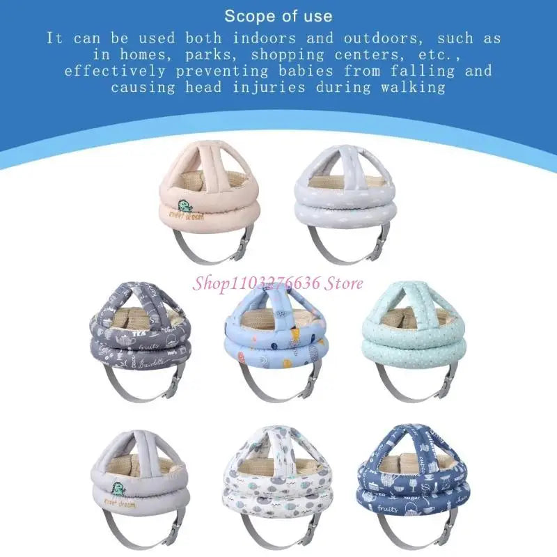 R6FD Baby Head Protections Helmets Toddler Head Safety Gear Protective Helmets Gift