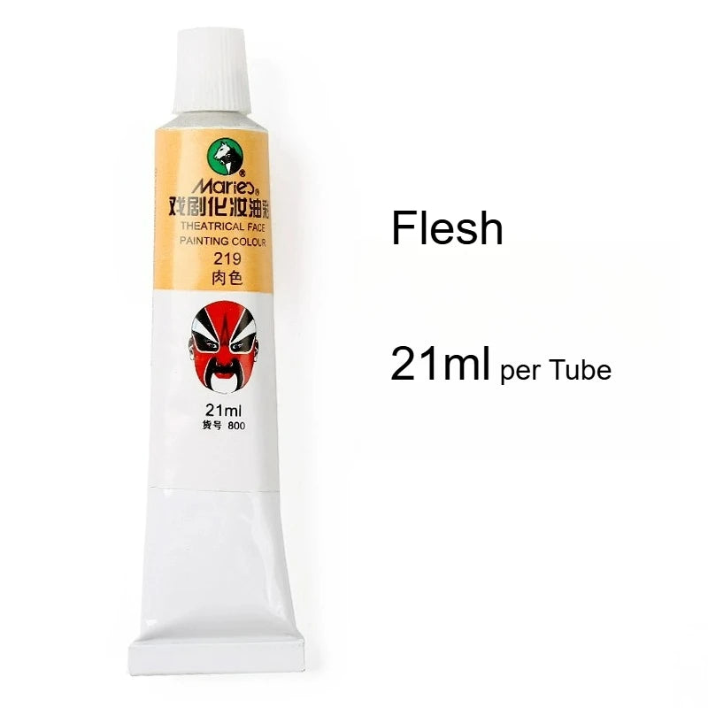 Marie's Opera Drama Oil Paint Facial Makeup Cosmetic Materials Waterproof Suitable for Dance Party Makeup Body Painting