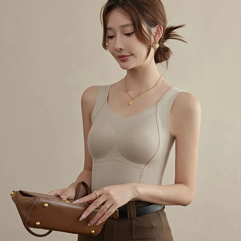 Women Thermal Underwear Vest Winter Clothing Warm Top Inner Wear Thermal Shirt No need to wear Undershirt Intimate