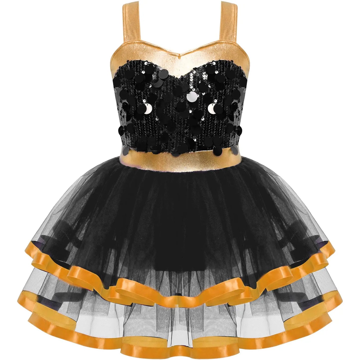 Summer Girls Clothes Sequins Tutu Dress for Dancing Birthday Party Ball Gown Festival Ballet Jazz Dance Costume Holiday Dresses