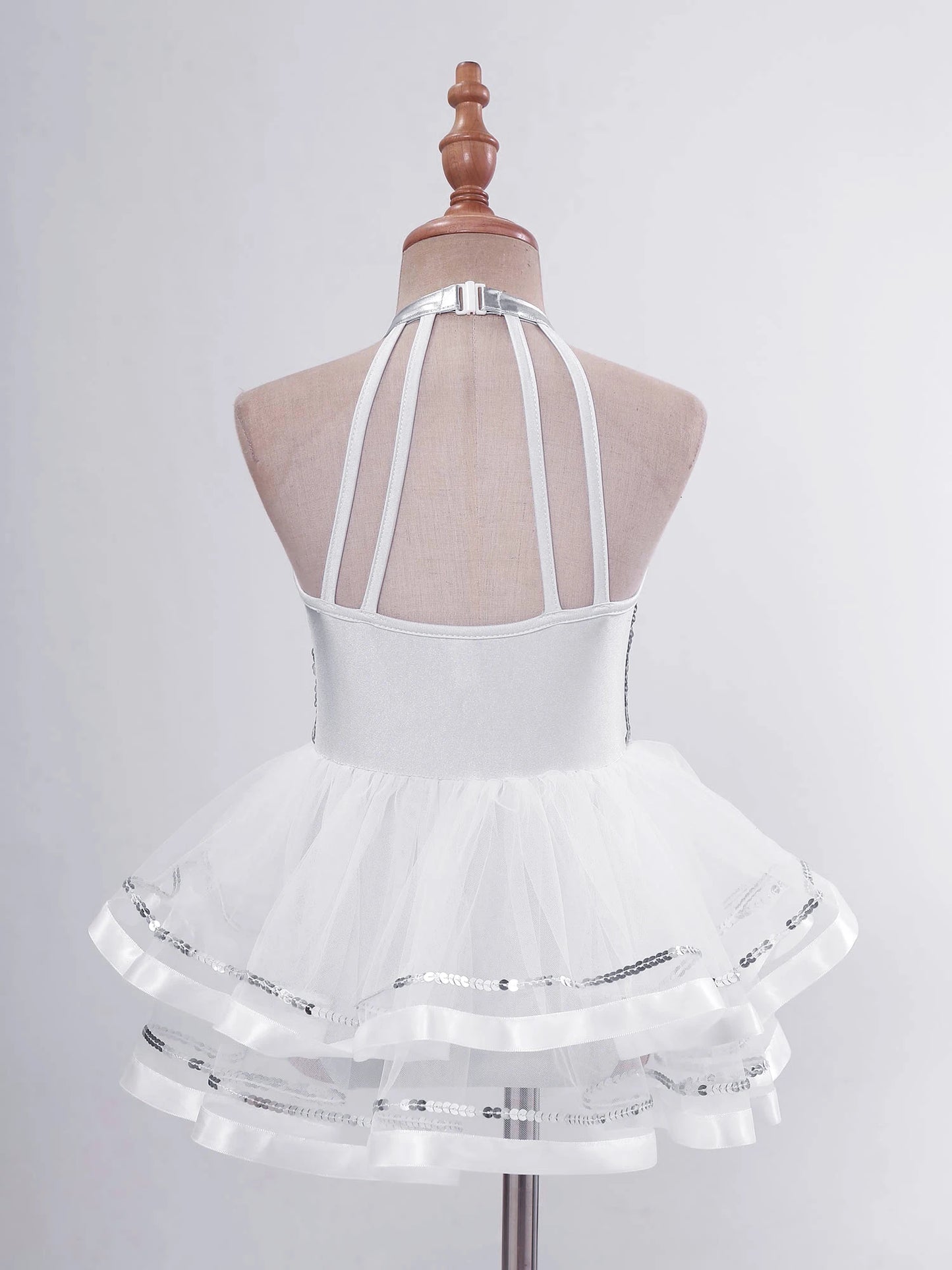 Summer Girls Clothes Sequins Tutu Dress for Dancing Birthday Party Ball Gown Festival Ballet Jazz Dance Costume Holiday Dresses