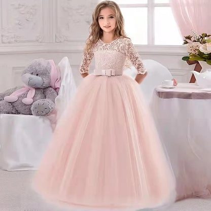 Baby Girl Princess Dress for Party Ball Gown Wedding White Dresses Kids Christmas Bridesmaid Costume Girl Birthday Party Dress