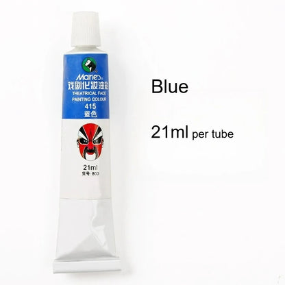 Marie's Opera Drama Oil Paint Facial Makeup Cosmetic Materials Waterproof Suitable for Dance Party Makeup Body Painting