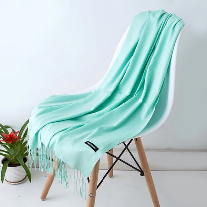 Women's Scarf Pashmina Shawls and Wraps for Evening Dresses Travel Office Winter Wedding Cashmere Feel Large Scarves