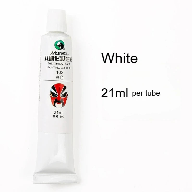 Marie's Opera Drama Oil Paint Facial Makeup Cosmetic Materials Waterproof Suitable for Dance Party Makeup Body Painting
