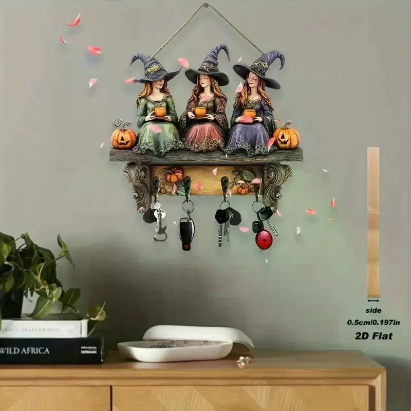 2025 New Exquisite Halloween Wooden Christmas Decor Home Ornaments Holiday Gift Set For Indoor Outdoor Festive Decorations