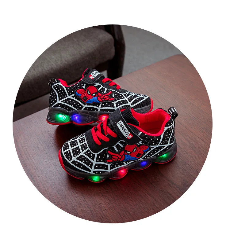 Children Luminous Shoes For Boys Gilrs New LED Lighted Soft Spring Baby Kids Sneakers Infant Tennis Breathable