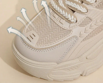 Sports Shoes for Women Athletic Round Toe High on Platform Woman Footwear Sneakers Sale Designer Luxury Offers Vulcanized Shoe H