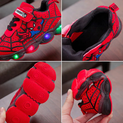 Children Luminous Shoes For Boys Gilrs New LED Lighted Soft Spring Baby Kids Sneakers Infant Tennis Breathable