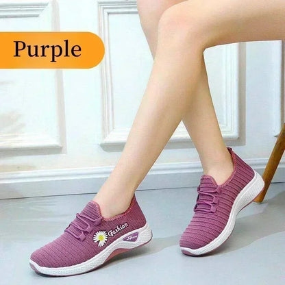2025...Fashionable Women's Sports Shoes with Soft,/ Breathable Mesh Soles and Lightweight, Trendy Coconut Shoes