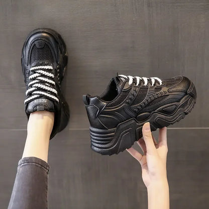 Sports Shoes for Women Athletic Round Toe High on Platform Woman Footwear Sneakers Sale Designer Luxury Offers Vulcanized Shoe H