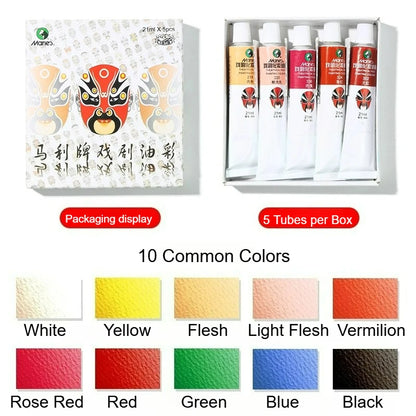 Marie's Opera Drama Oil Paint Facial Makeup Cosmetic Materials Waterproof Suitable for Dance Party Makeup Body Painting