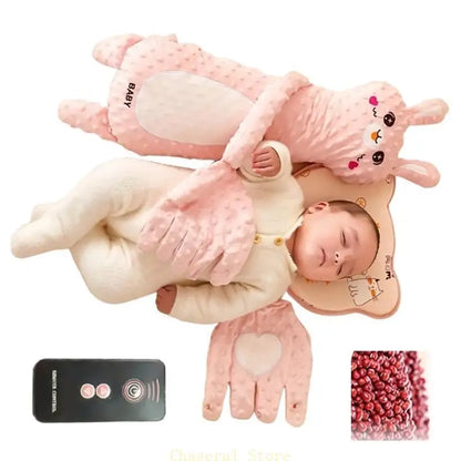 Baby Sleep Aid Mood Comforting Hand Toy for Infant and Toddler with 3-gear Adjustable Patting Speed and Cartoon Look