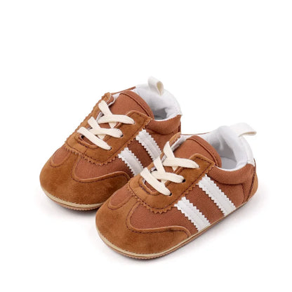 First Walkers Casual Newborn Canvas Kids Sneakers Baby Boy Rubber Soft Sole Toddler Crib Shoes