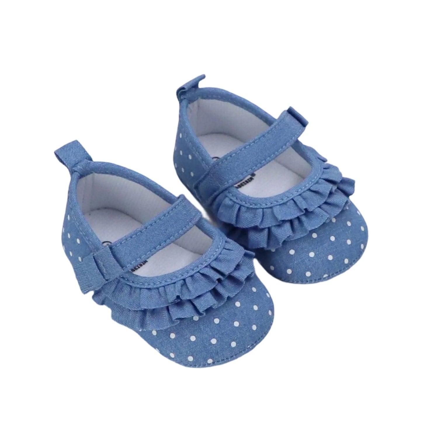 Spring Infant Baby Girls Princess Shoes Dots Print Soft Non-slip Bottom First Walker Shoes