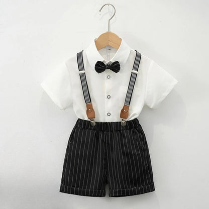 Boys Summer Suit Kids Graduation Performance Blazer Set Flower Boy Wedding Tuxedo Toddler Birthday Party Outfits 2 4 6 8 Years