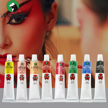 Marie's Opera Drama Oil Paint Facial Makeup Cosmetic Materials Waterproof Suitable for Dance Party Makeup Body Painting