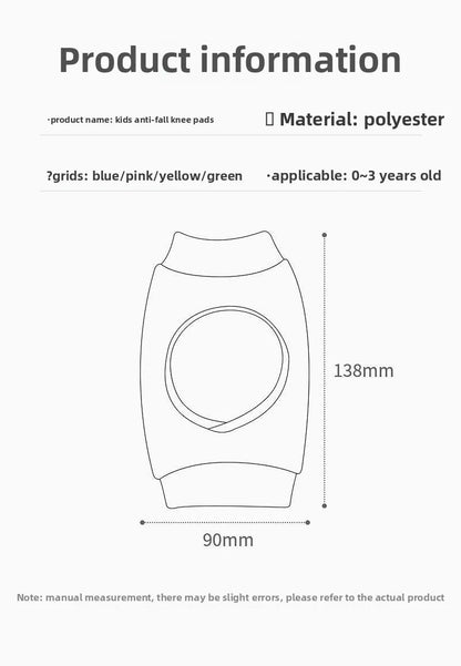 Baby Knee Pads 1 Pair - Thin Summer Crawling Protection, Anti-Fall Learning to Walk Gear for Infants & Toddlers