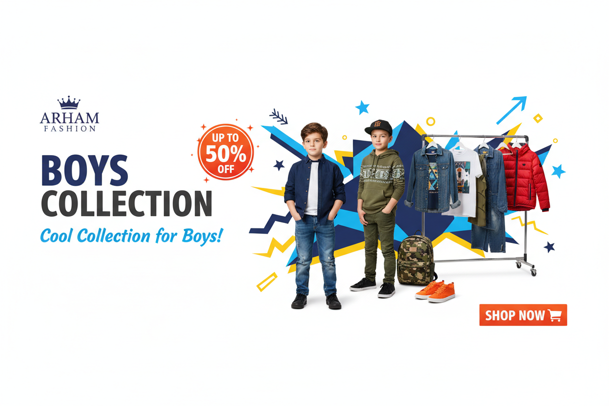 Arham Fashion Boys Collection 1920x1280 Banner